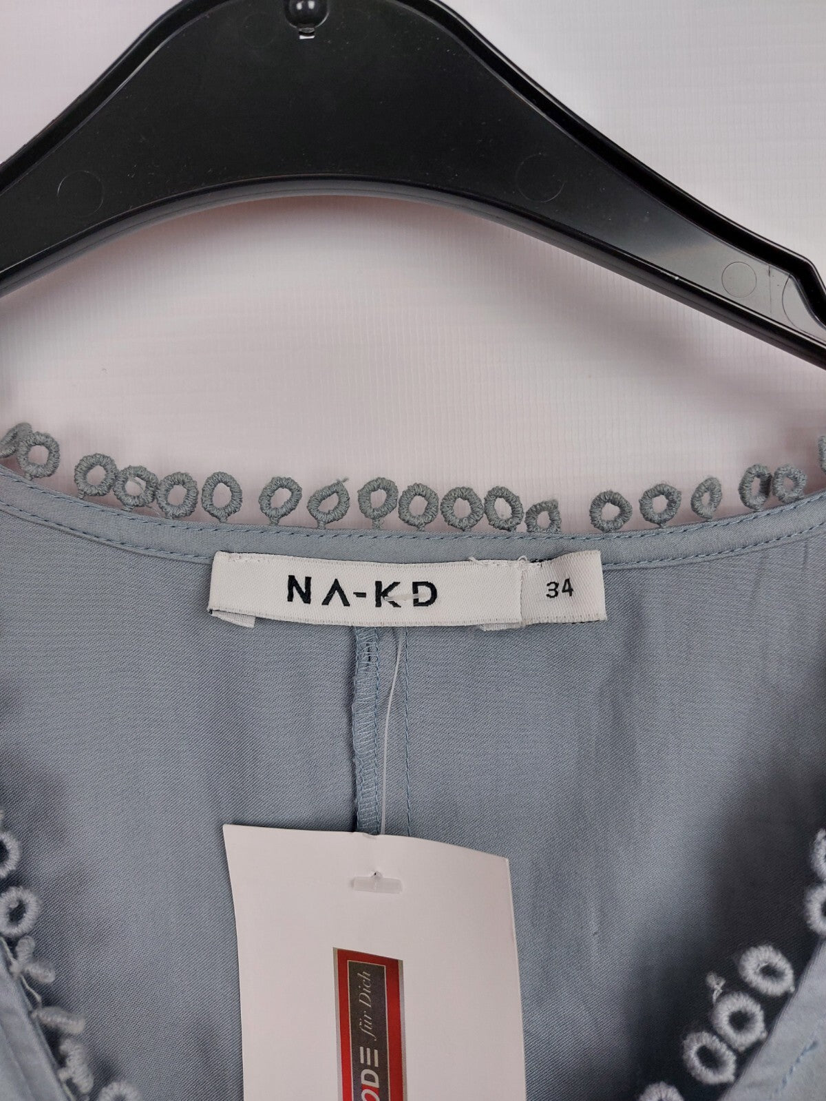 EK4715 Damen Kleid von NA-KD, rauchblau, Gr. 343