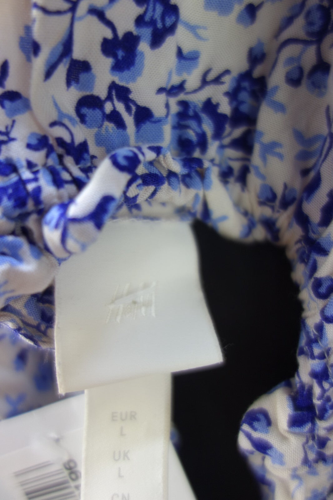 EK3001 Damen Kleid von H&M, blau geblümt, Gr. L4