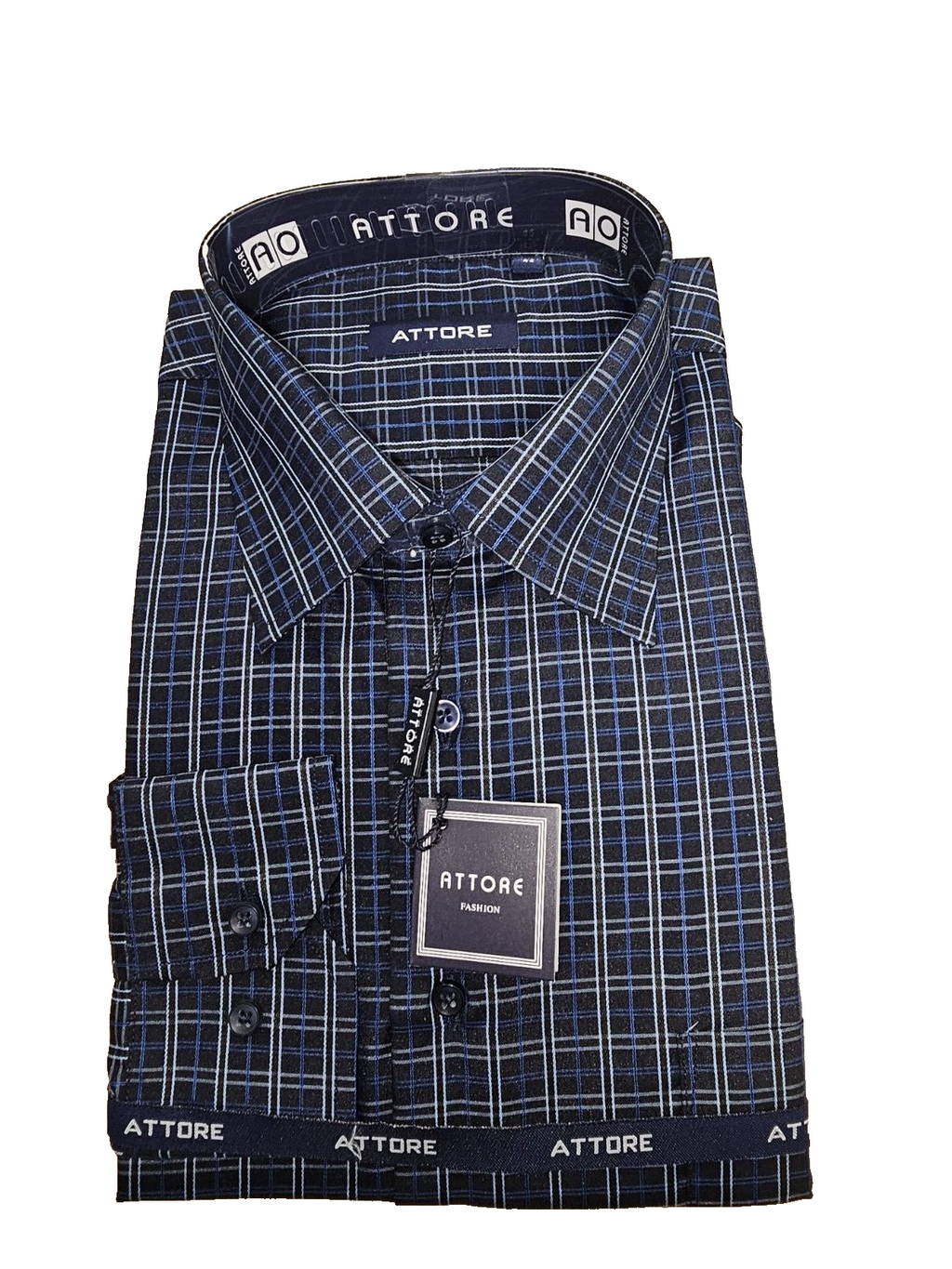 EK6975 Herren Hemd von Attore, Blau, Gr.16½ 420