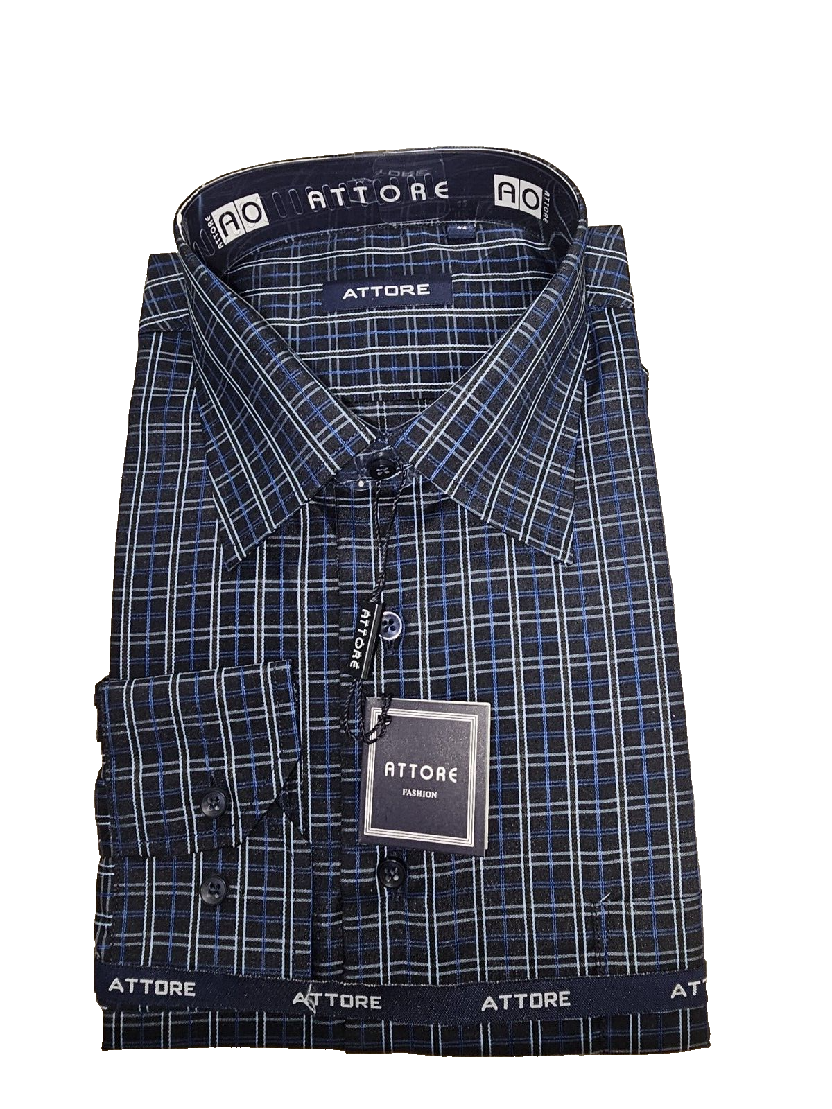 EK6975 Herren Hemd von Attore, Blau, Gr.16½ 420