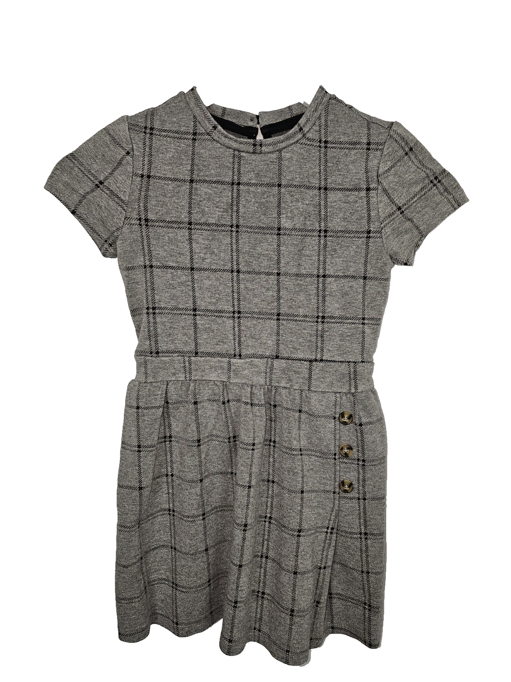 EK7998 Mädchen Kleid von Kaibi, grau, Gr.126/1310