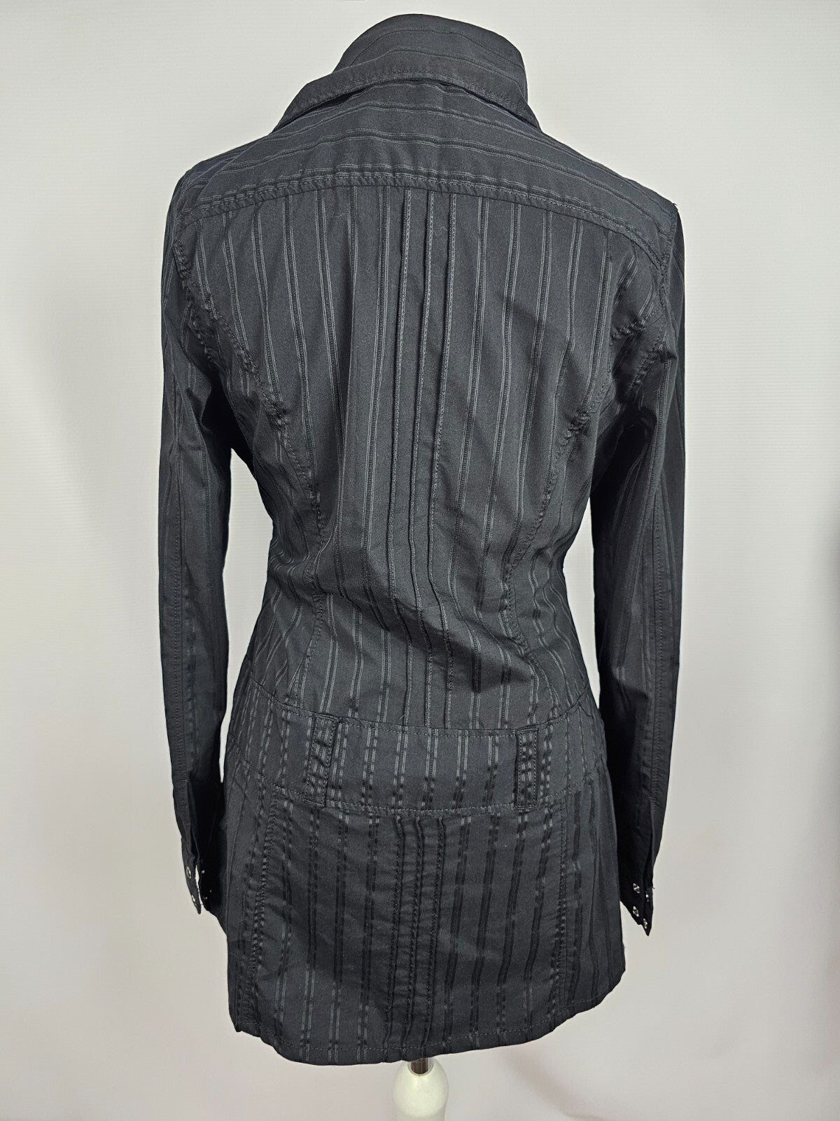 EK2523 Damen längere Bluse von s.Oliver, schwarz, Gr. 385