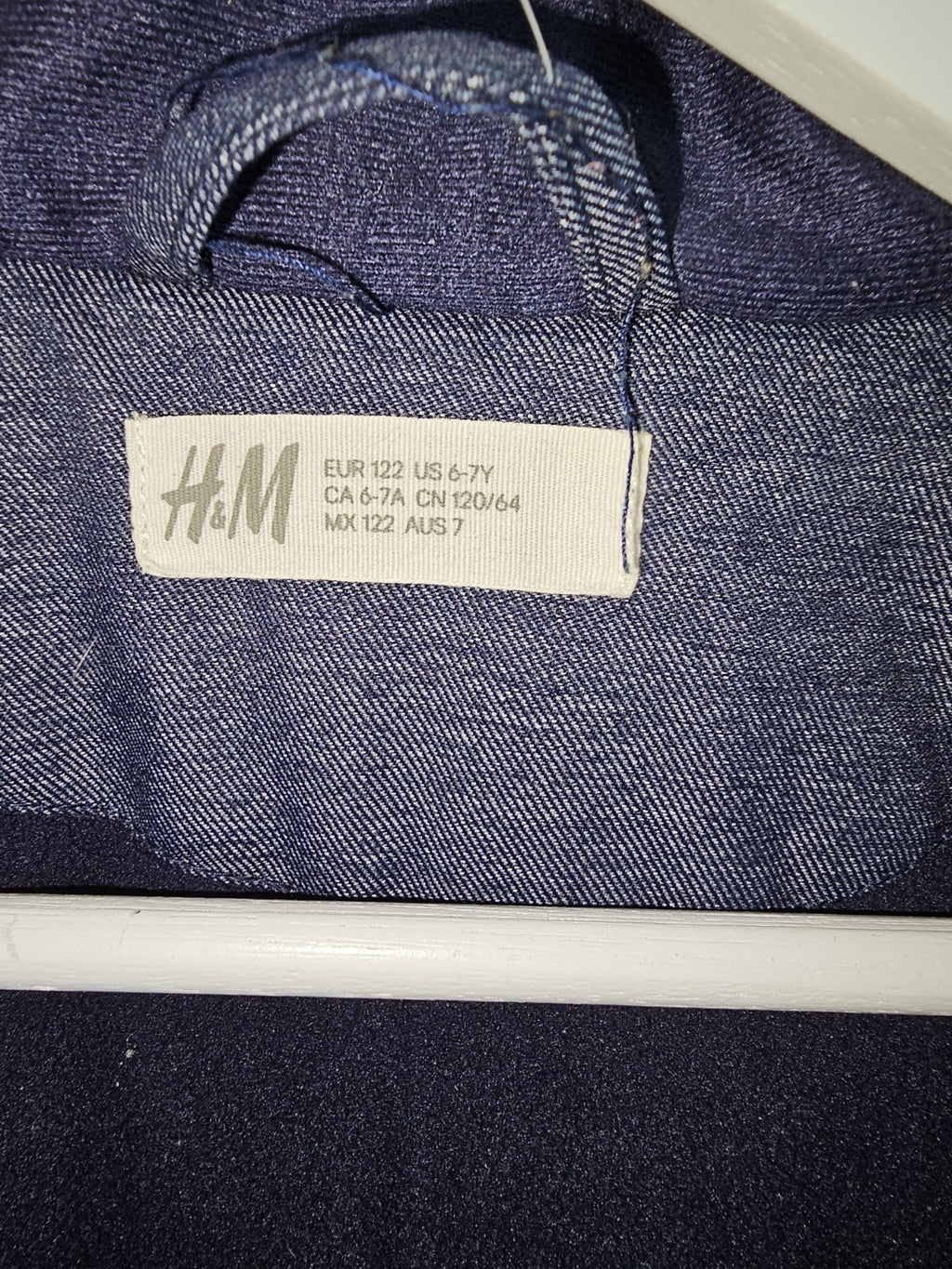 EK7837 Jungen Jacke vin H&M, Blaugrau, Gr. 1222