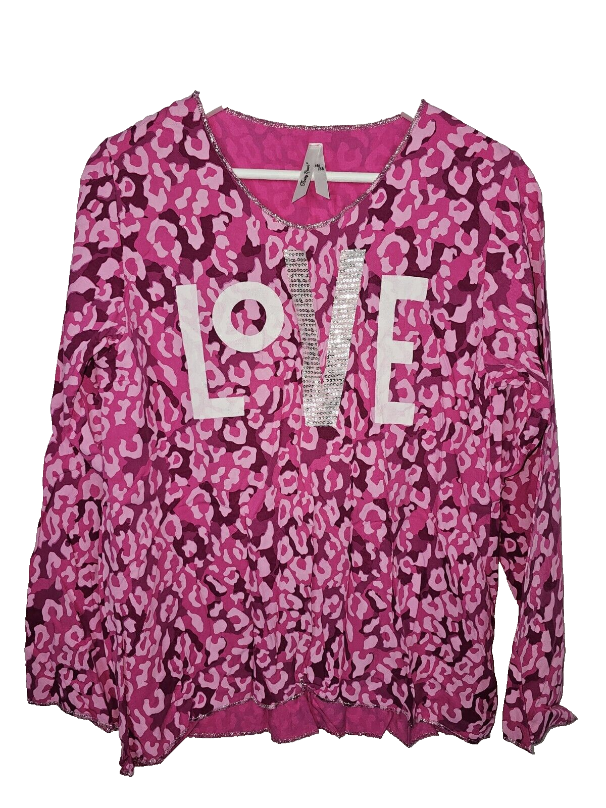 EK4853 Damen Langarmshirt von Body Needs, pink, Gr.36/380