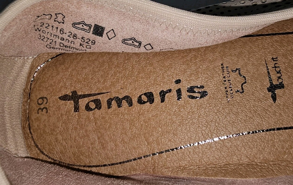 ES832 Damen Ballerina Schuh von Tamaris, rosa, Gr.392