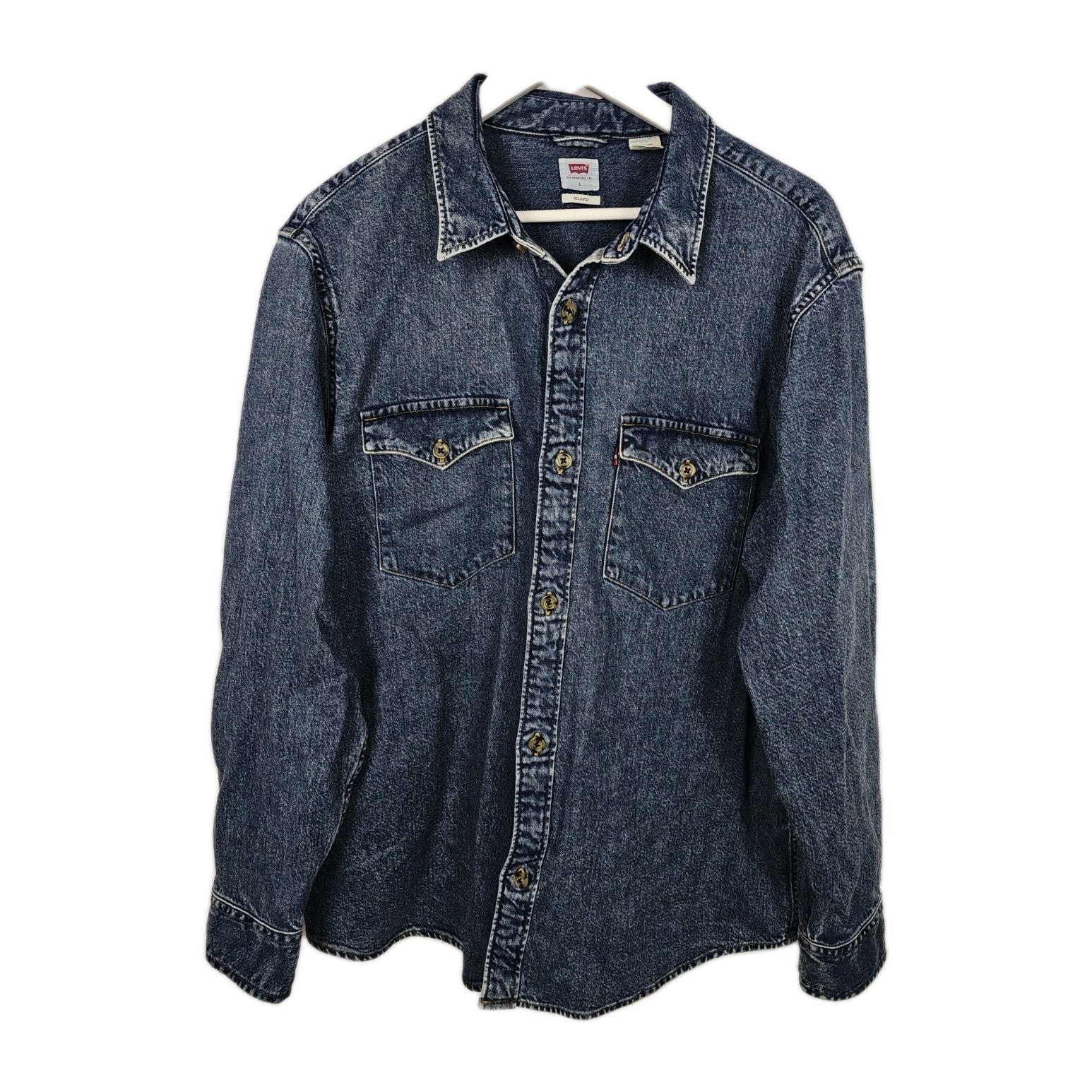 EK11223 Herren Hemd von Levis, blau, Gr.L0