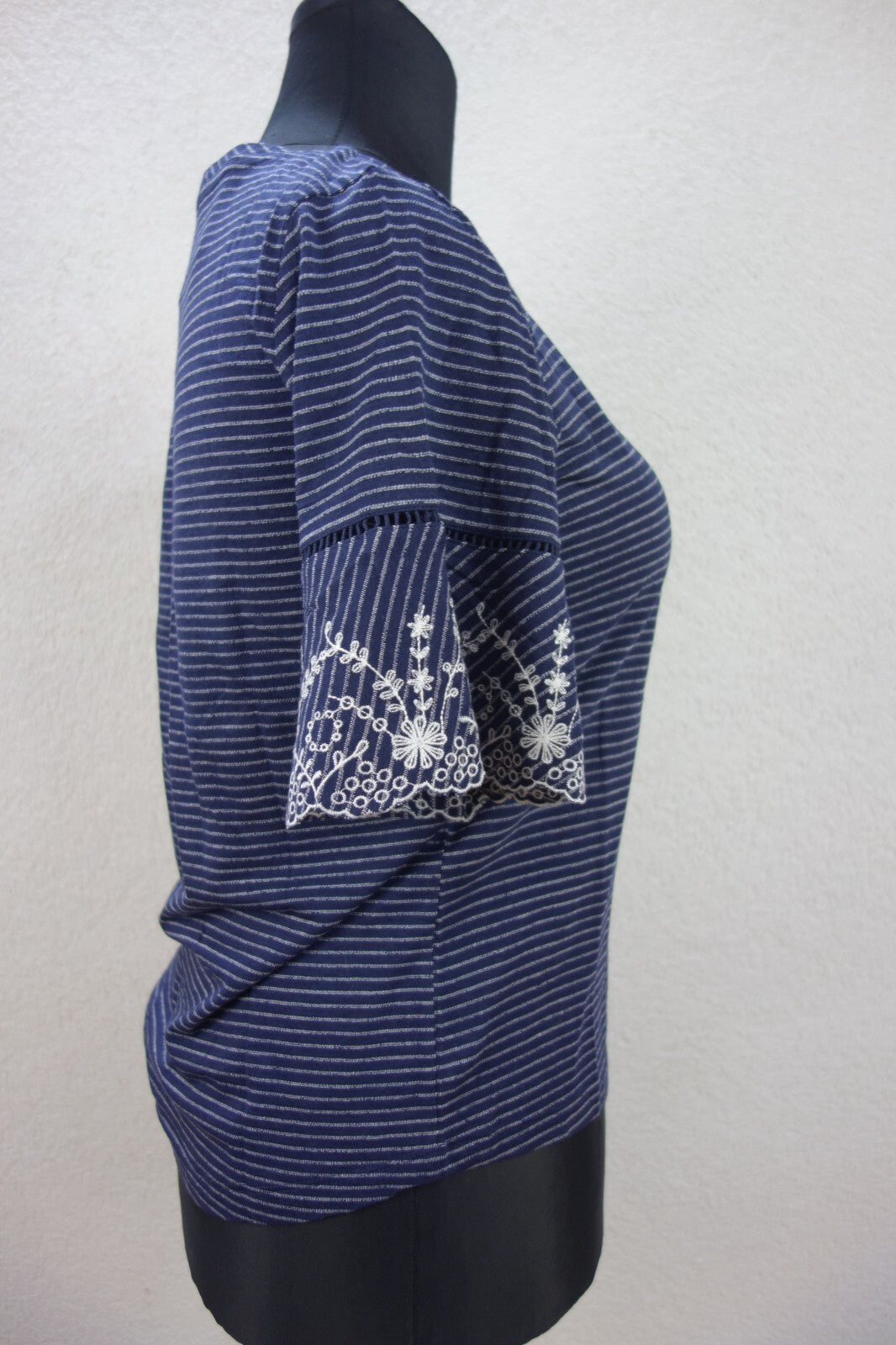 EK3384 Damen T-Shirt von s.Oliver, blau/weiß, Gr. 382