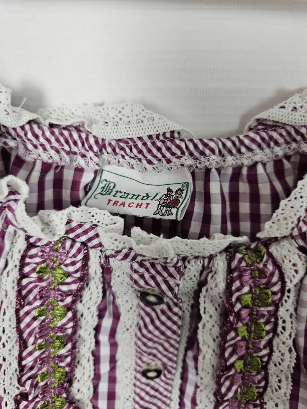 EK9245 Damen Bluse von Brandl Tracht, Rot, Gr. 382