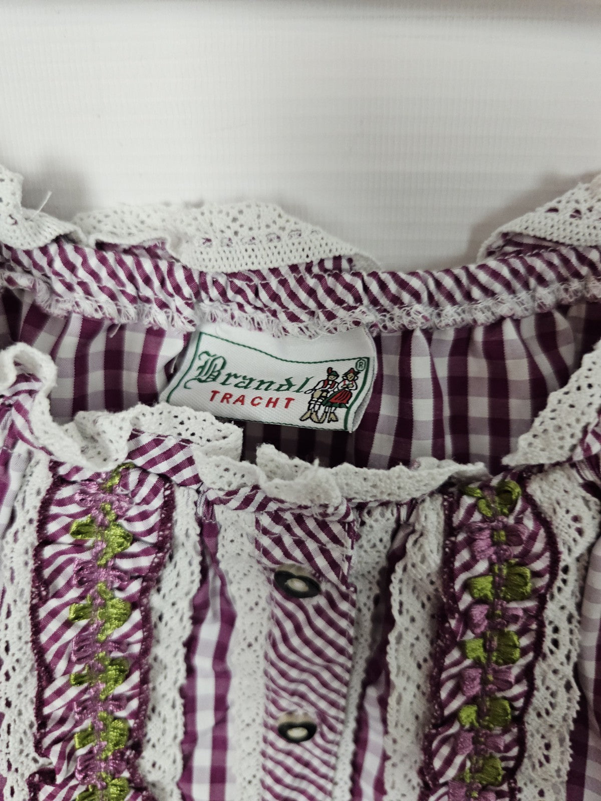 EK9245 Damen Bluse von Brandl Tracht, Rot, Gr. 382