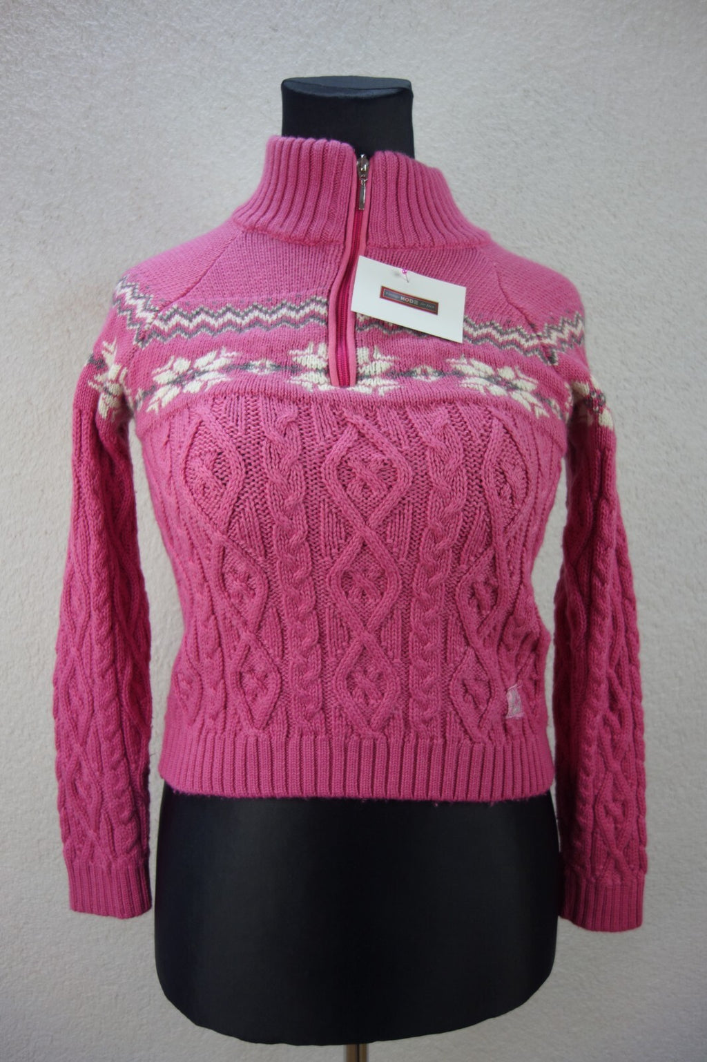 EK3008 Damen Wollpullover von Newland, pink, Gr. S0