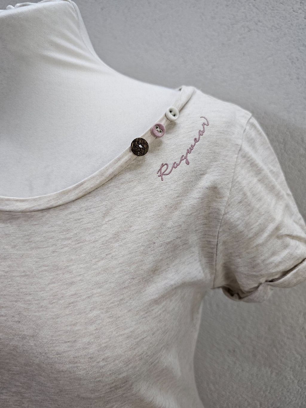 EK5809 Damen T-Shirt von Ragwear, beige/rosé, Gr. S3