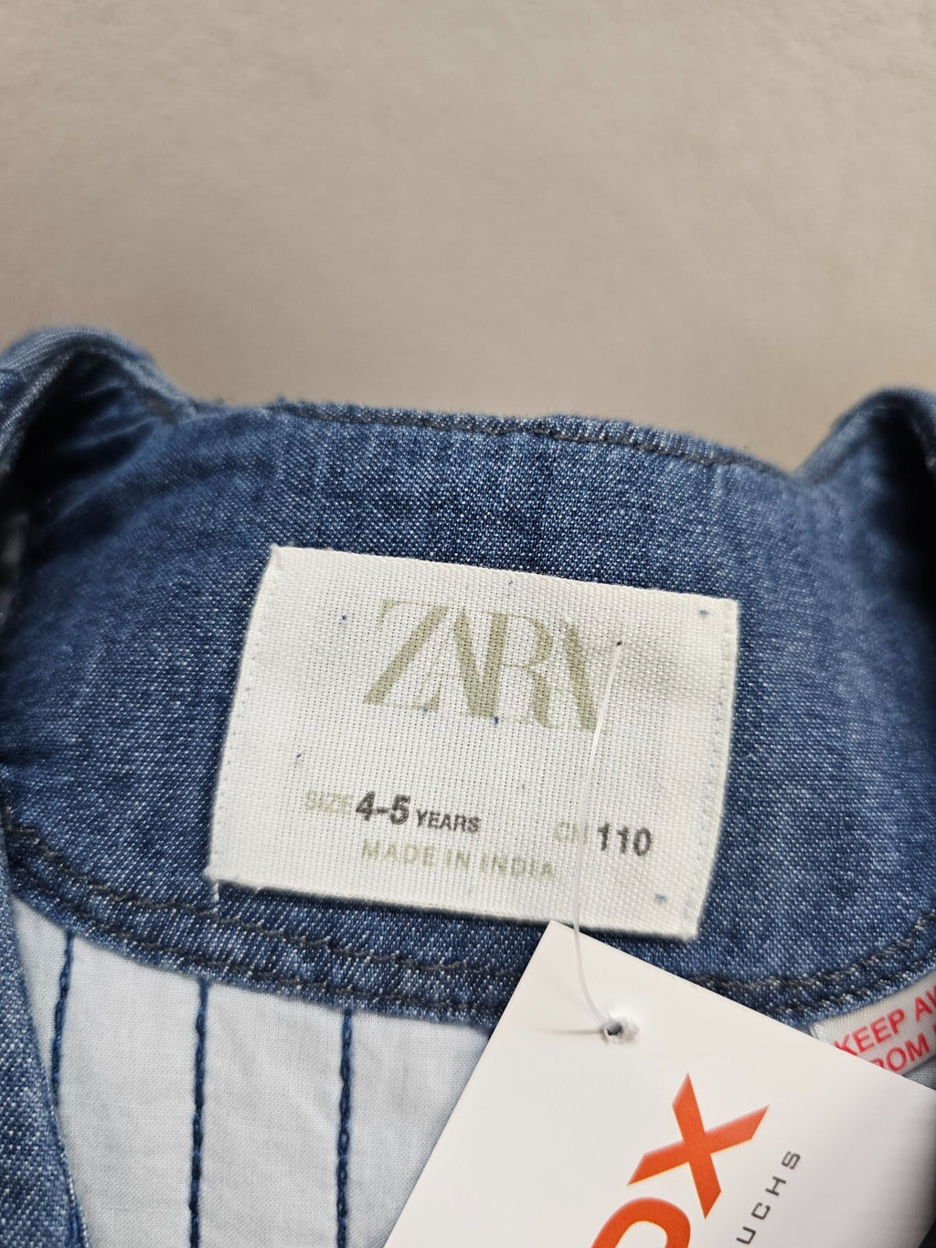EK4736 Mädchen Strickjacke von Zara, blau, Gr.1104