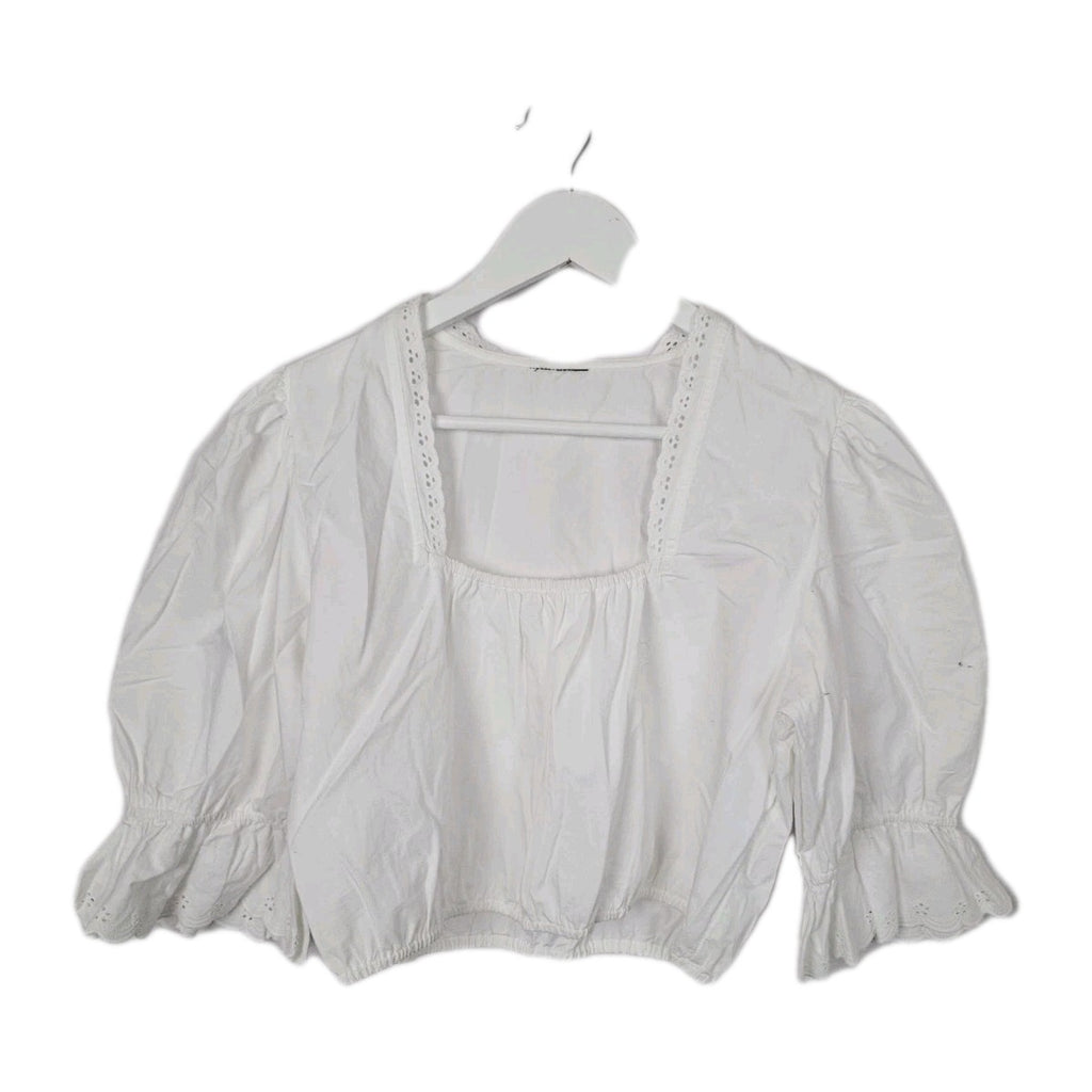EK8914 Damen Bluse, Weiß, Gr Ca. L0