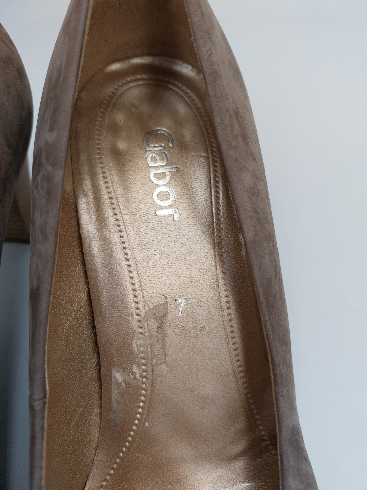 ES0449 Damen Pumps von Gabor, beigegrau, Gr. 7 (EU 40,5)1