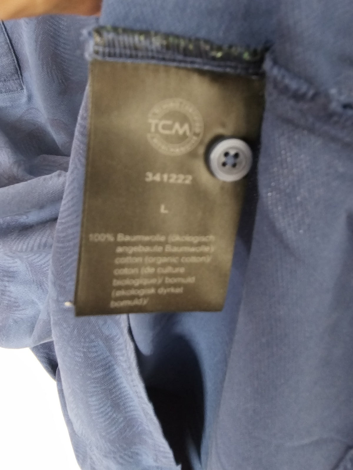 EK8886 Herren Hemd von Tchibo, Blau, Gr. L3