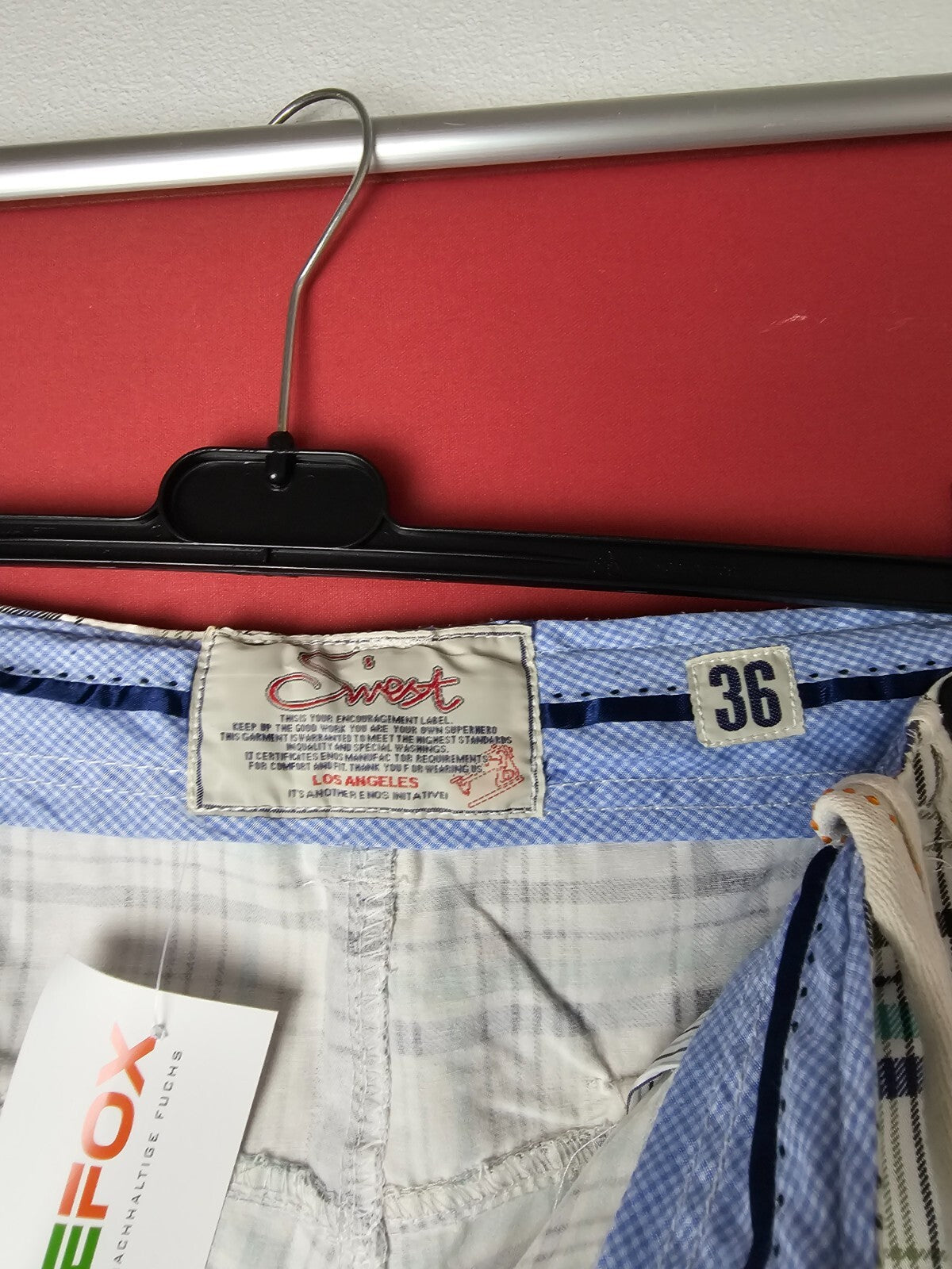 EK6577 Herren shorts von Swest, Weiß/Blau, Gr.322