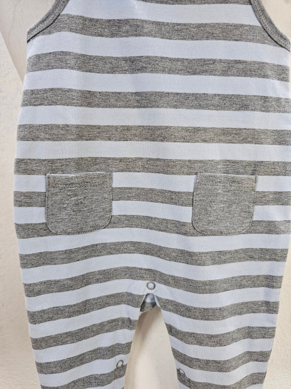 EK2916 Baby Body von Kanz, grau-blau, Gr.68/ 6 Monate1
