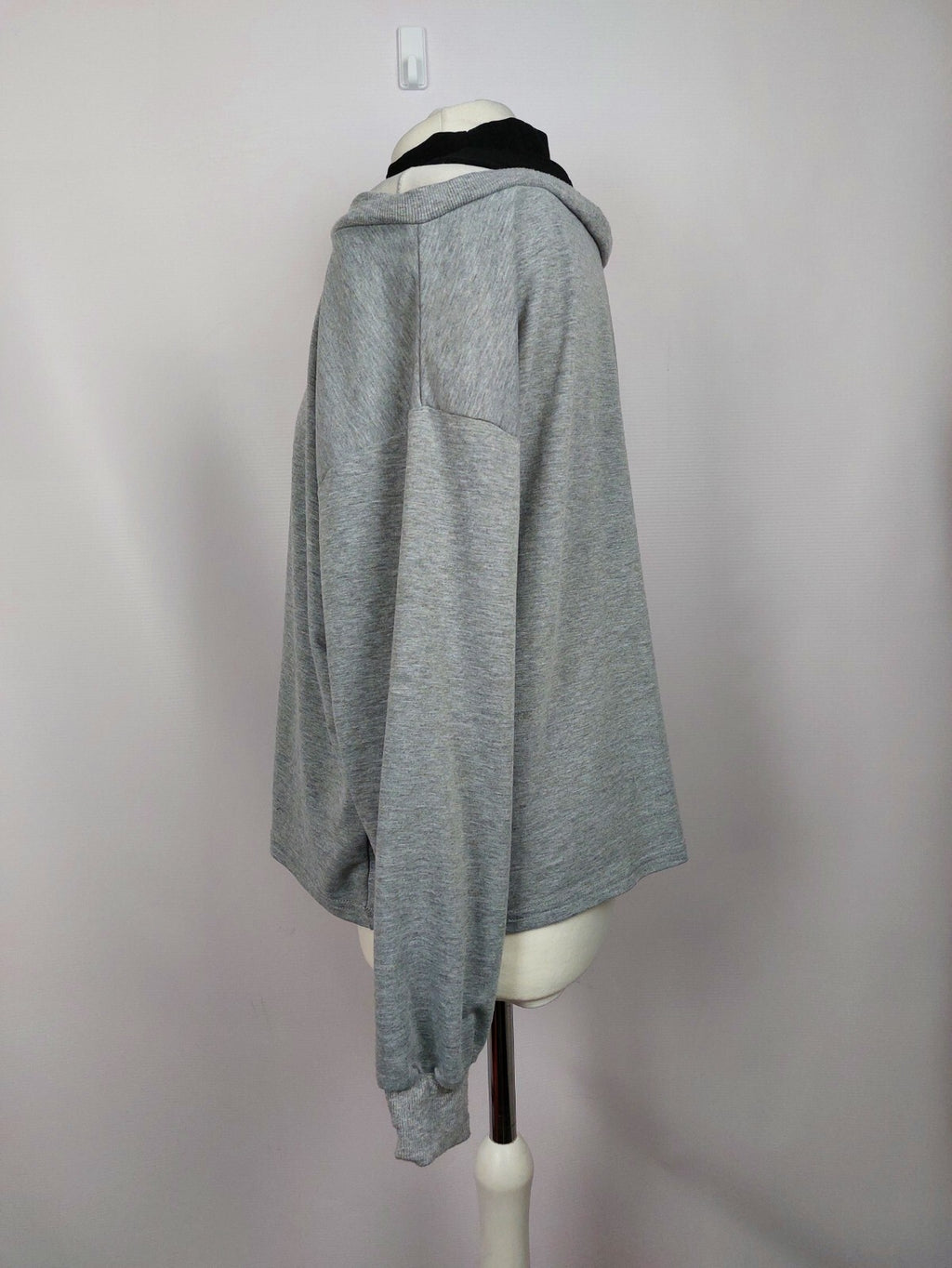 EK5114 Damen Pullover von Dazy, grau/schwarz, Gr. S4
