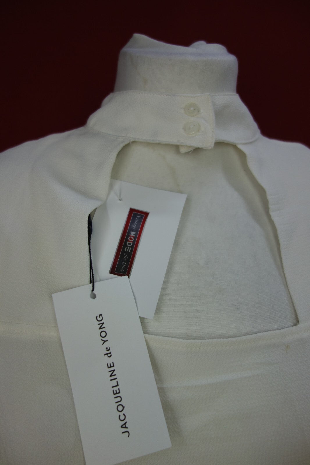 EK2215 Damen Bluse von JACQUELINE de YONG, Perlweiß, Gr.381