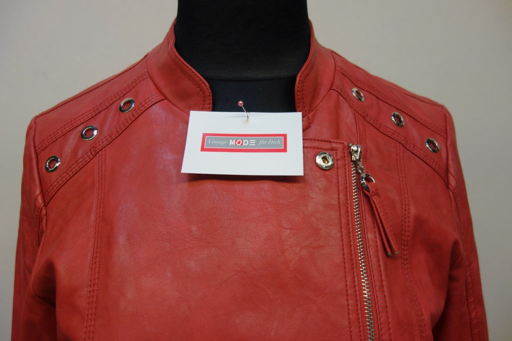 EK0686 Damen Kunstlederjacke von Armand Thiery, rot, Gr. 401