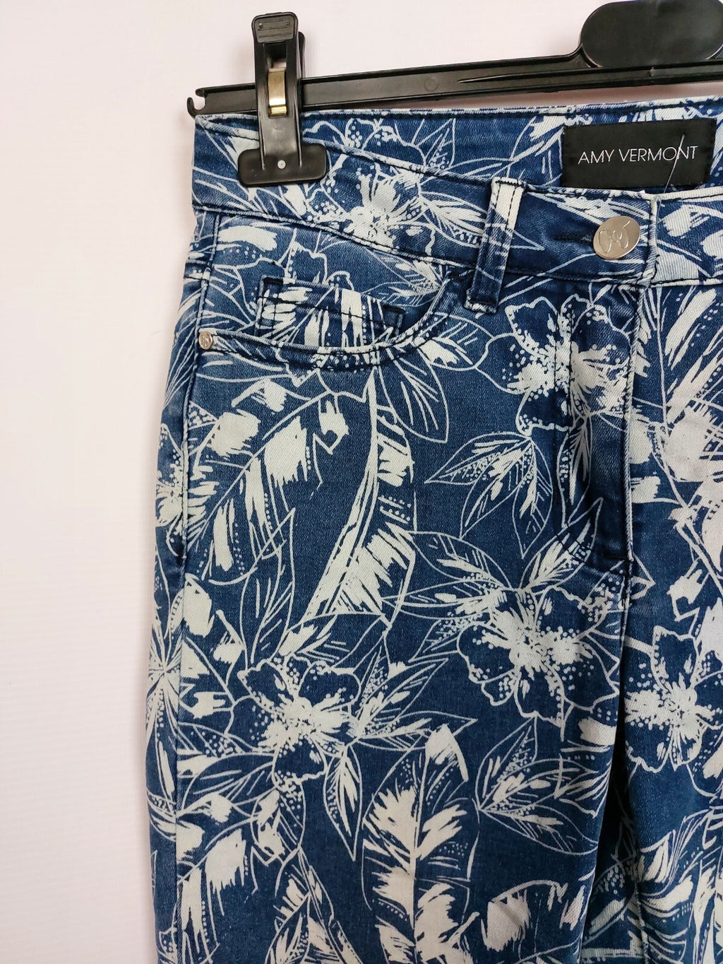 EK3319 Damen Jeans von Amy Vermont, blau/weiß, Gr. 363