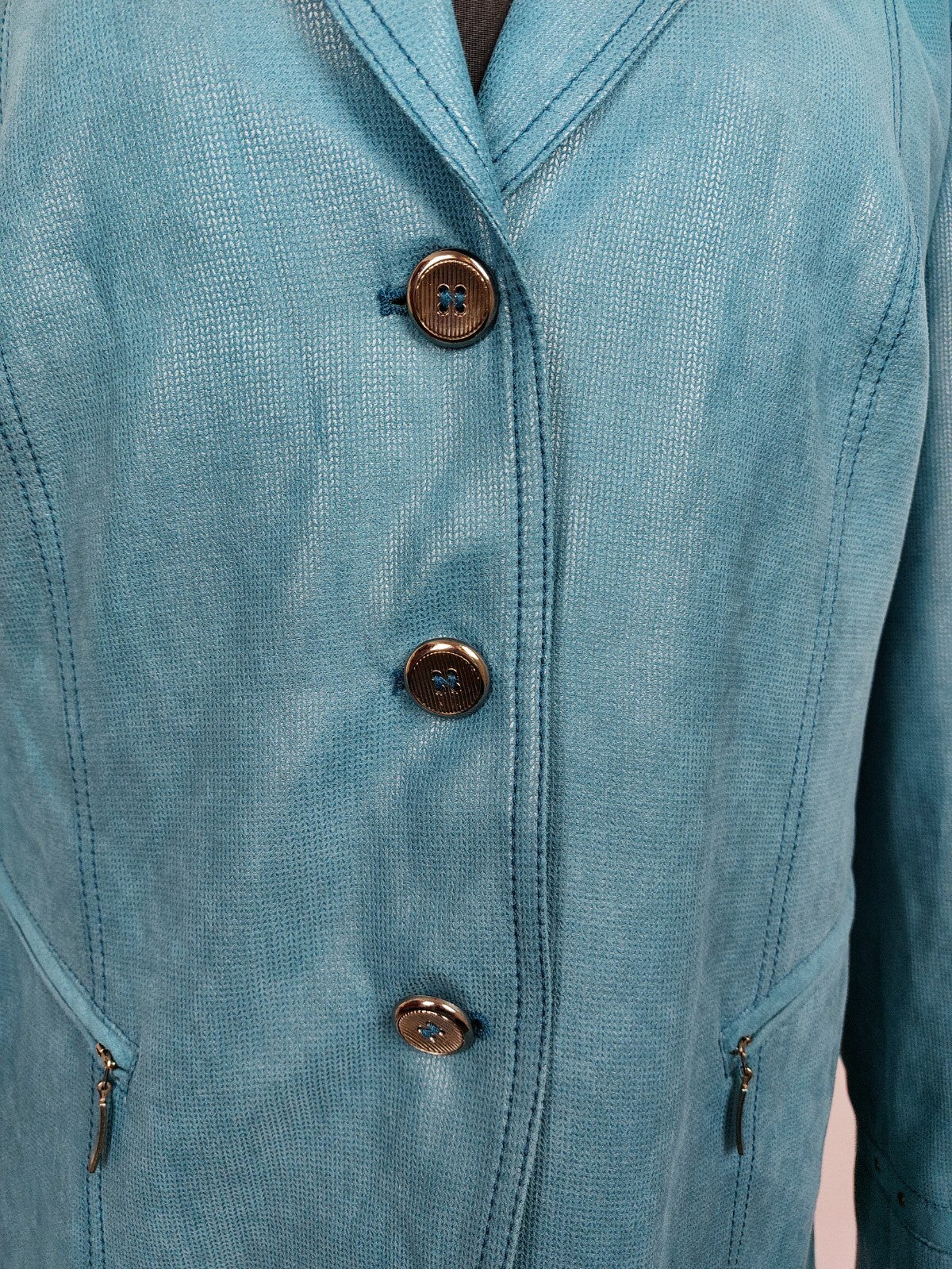 EK4863 Damen Jacke von KSTN, teal, Gr. 503