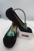 ES0369 Damen Ballerinas, schwarz von Pesaro, Gr. 380