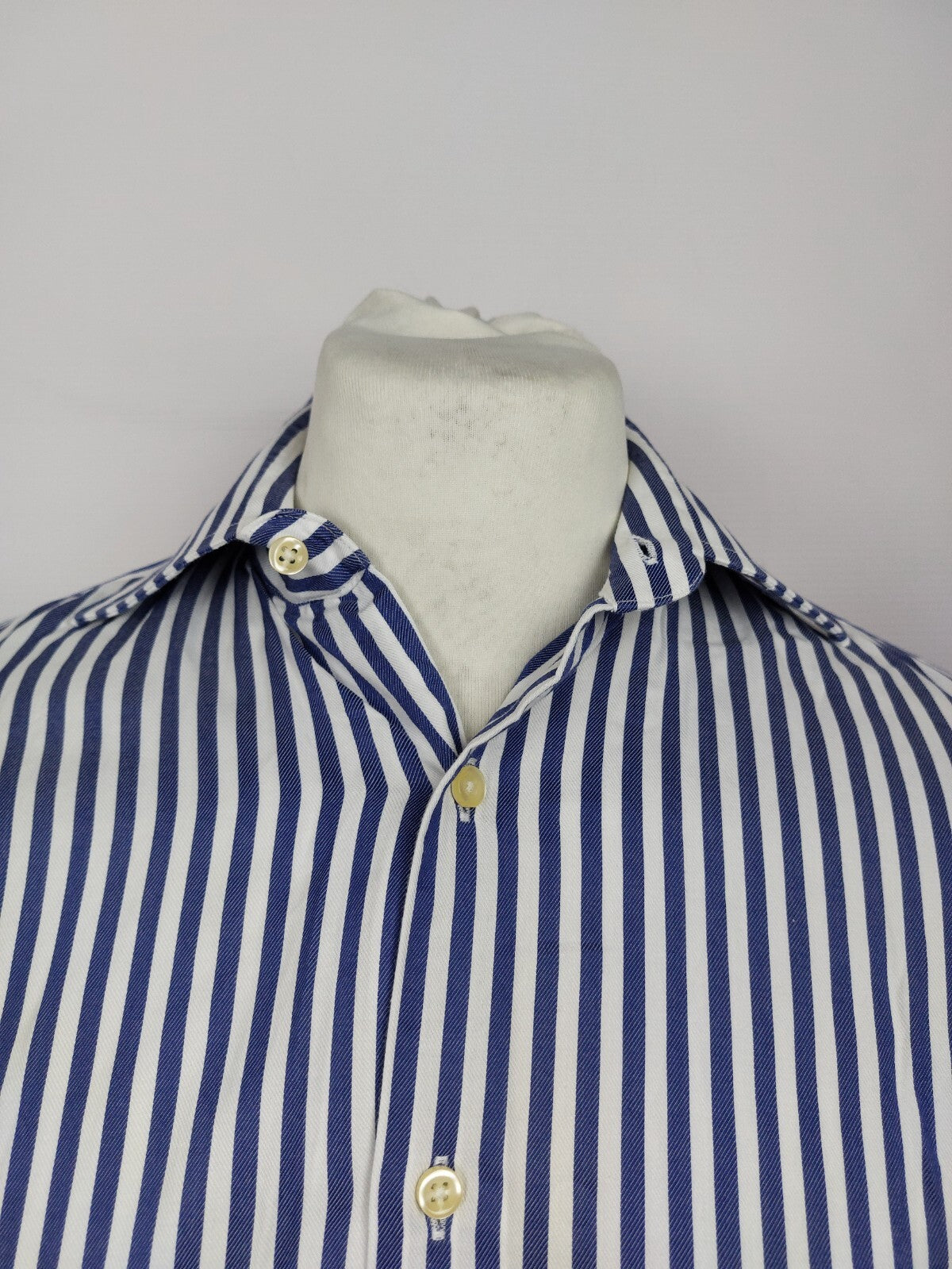 EK5140 Herren Hemd von Finshley & Harding, weiß-blau, Gr.401