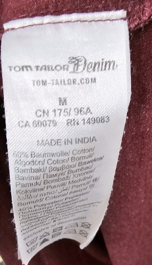 EK5094 Herren T-Shirt von Tom Tailor,  Weinrot, Gr. M4