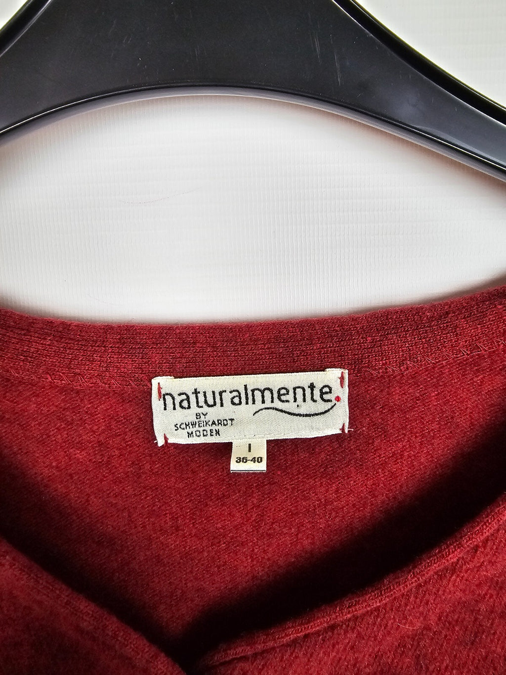 EK6552 Damen Strickjacke von Naturalmente, rot, Gr.36-402