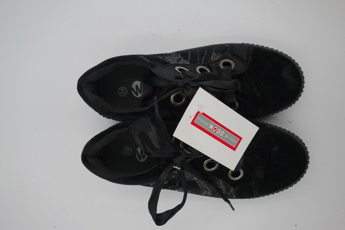 ES0077 Damen Sneaker von W cubed schwarz in 395