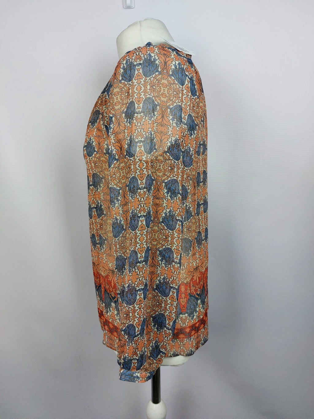 EK1803 Damen Bluse von Promod, blau/orange, Gr. S1