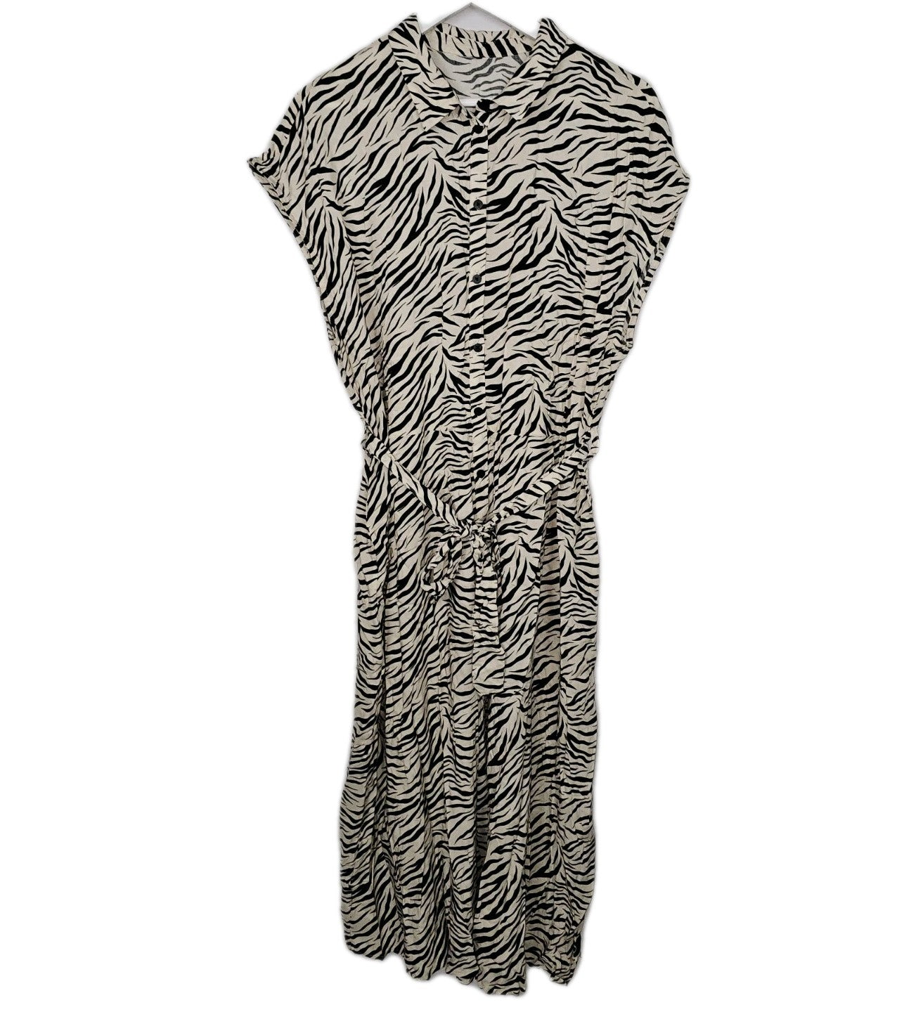 EK8078 Damen Kleid, beige-schwarz, Gr.L (Größentabelle)0