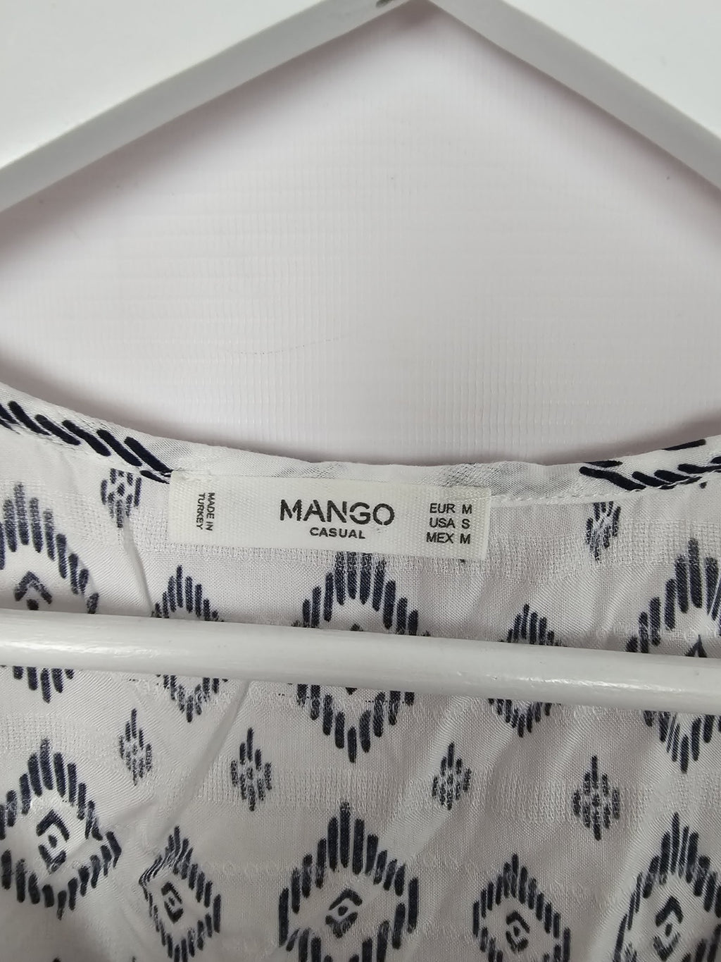 EK8892 Damen Bluse von Mango, Schwarz/Weiß, Gr. M2