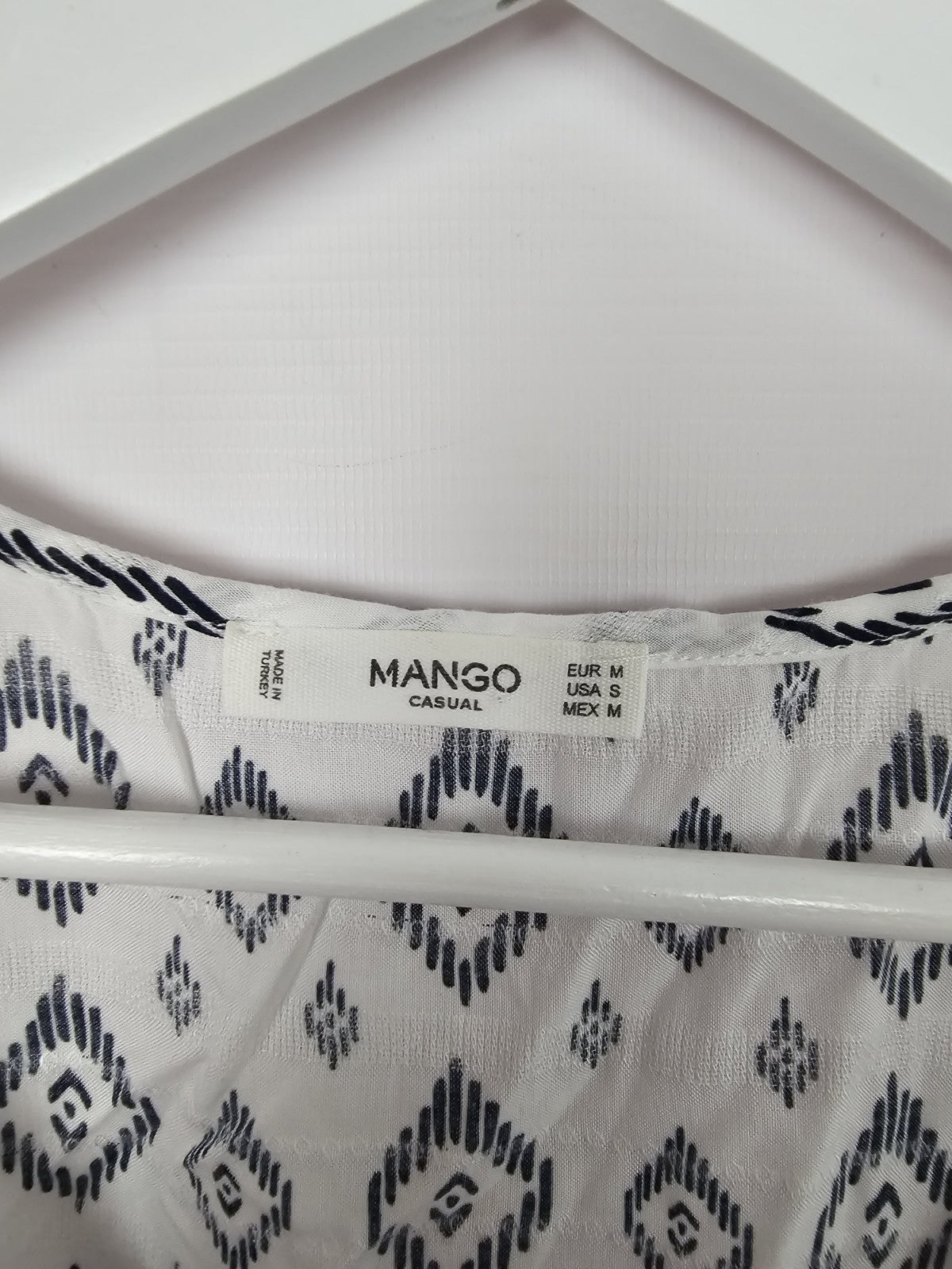EK8892 Damen Bluse von Mango, Schwarz/Weiß, Gr. M2
