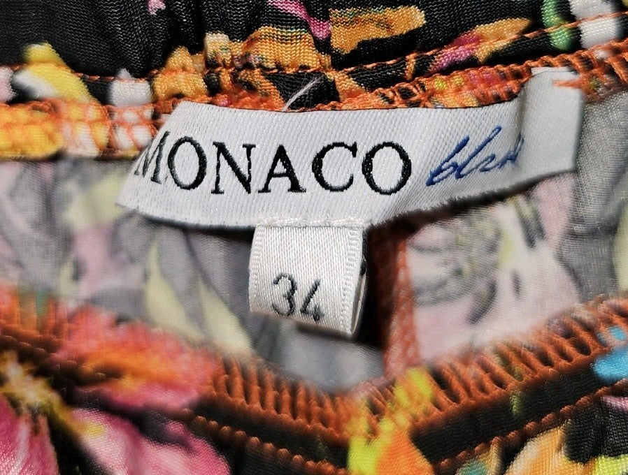 EK9944 Damen Leggins von Monaco Blue, Mehrfarbiges Blumenmuster, Gr.342