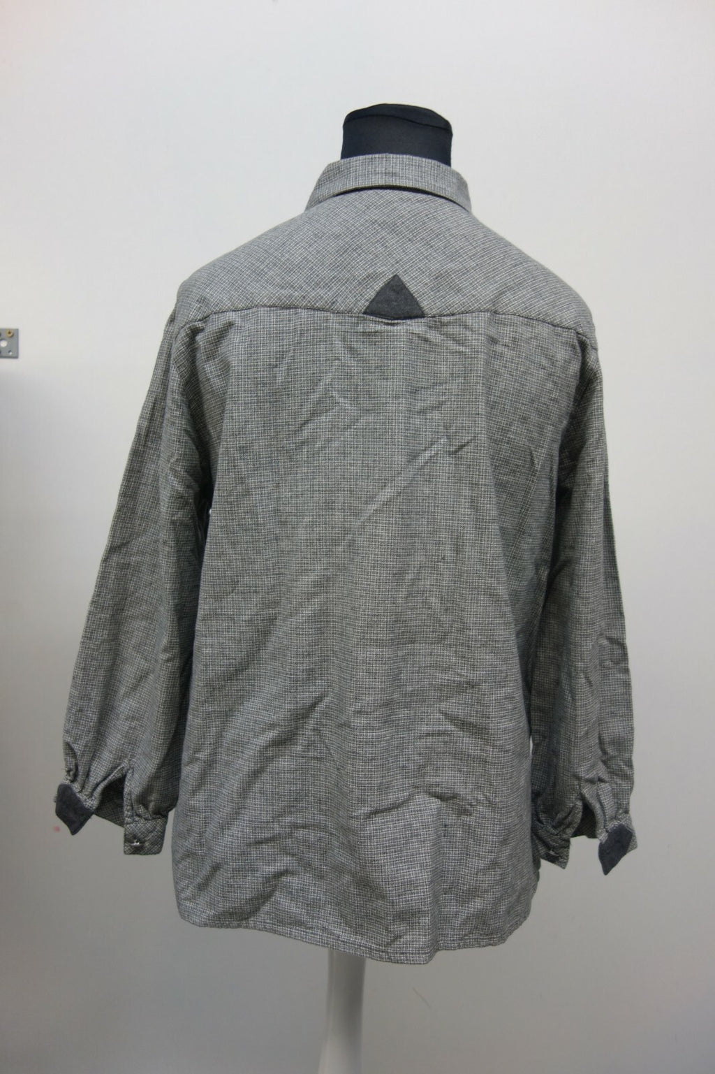 EK1531 Damen Bluse von Meico Landhaus Look, grau, kariert, Gr. L5