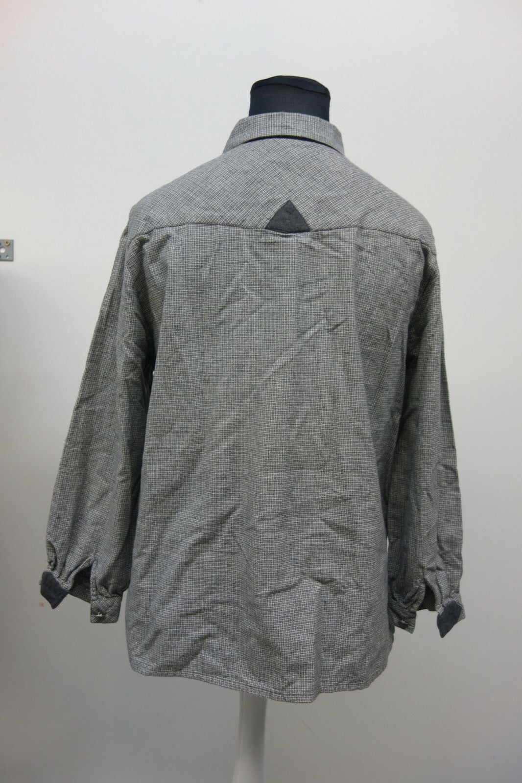 EK1531 Damen Bluse von Meico Landhaus Look, grau, kariert, Gr. L5