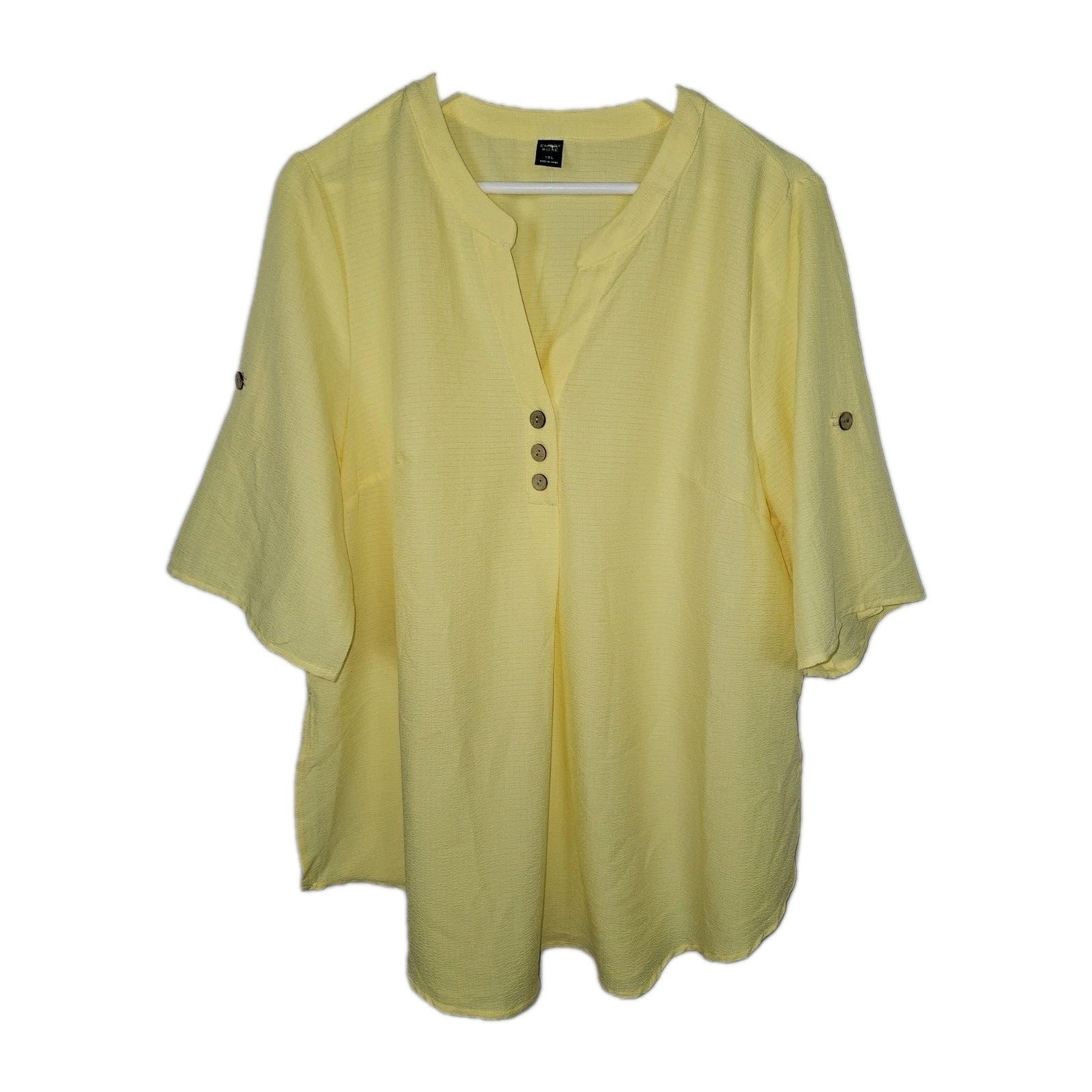 EK10971 Damen Bluse von SheIn, gelb, Gr.1XL0