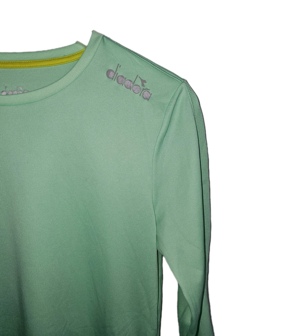 EK8058 Damen Langarmshirt von Diadora, grün, Gr.M1