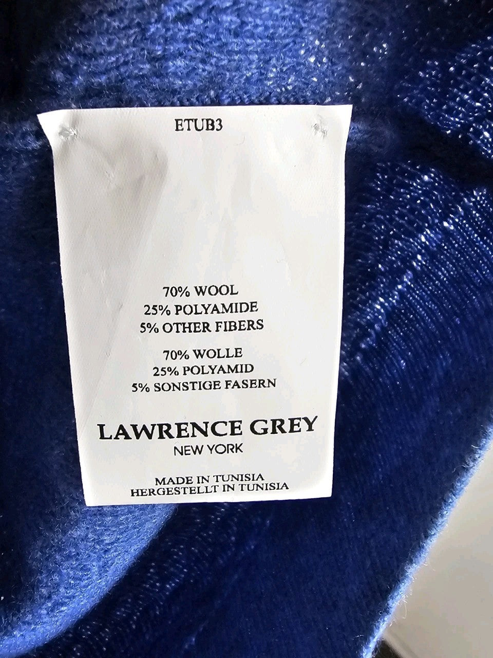 EK9078 Herren Pullover von Lawrence Grey, Blau, Gr. Ca. M3