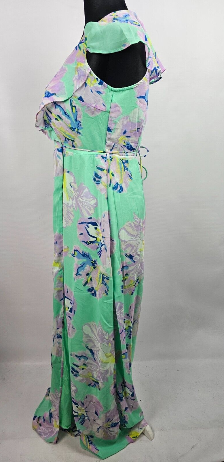 EK5433 Damen Kleid von Vero Moda, grün mit Blumen, Gr. M2