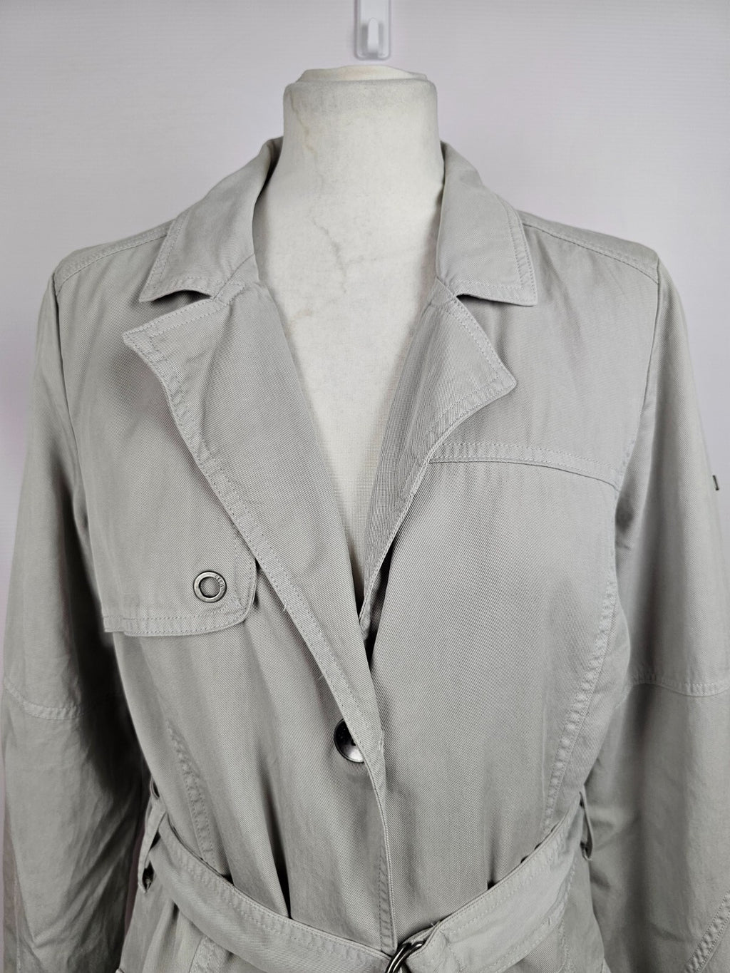 EK5659 Damen Trenchcoat von Cecil, hellgrau, Gr. S1