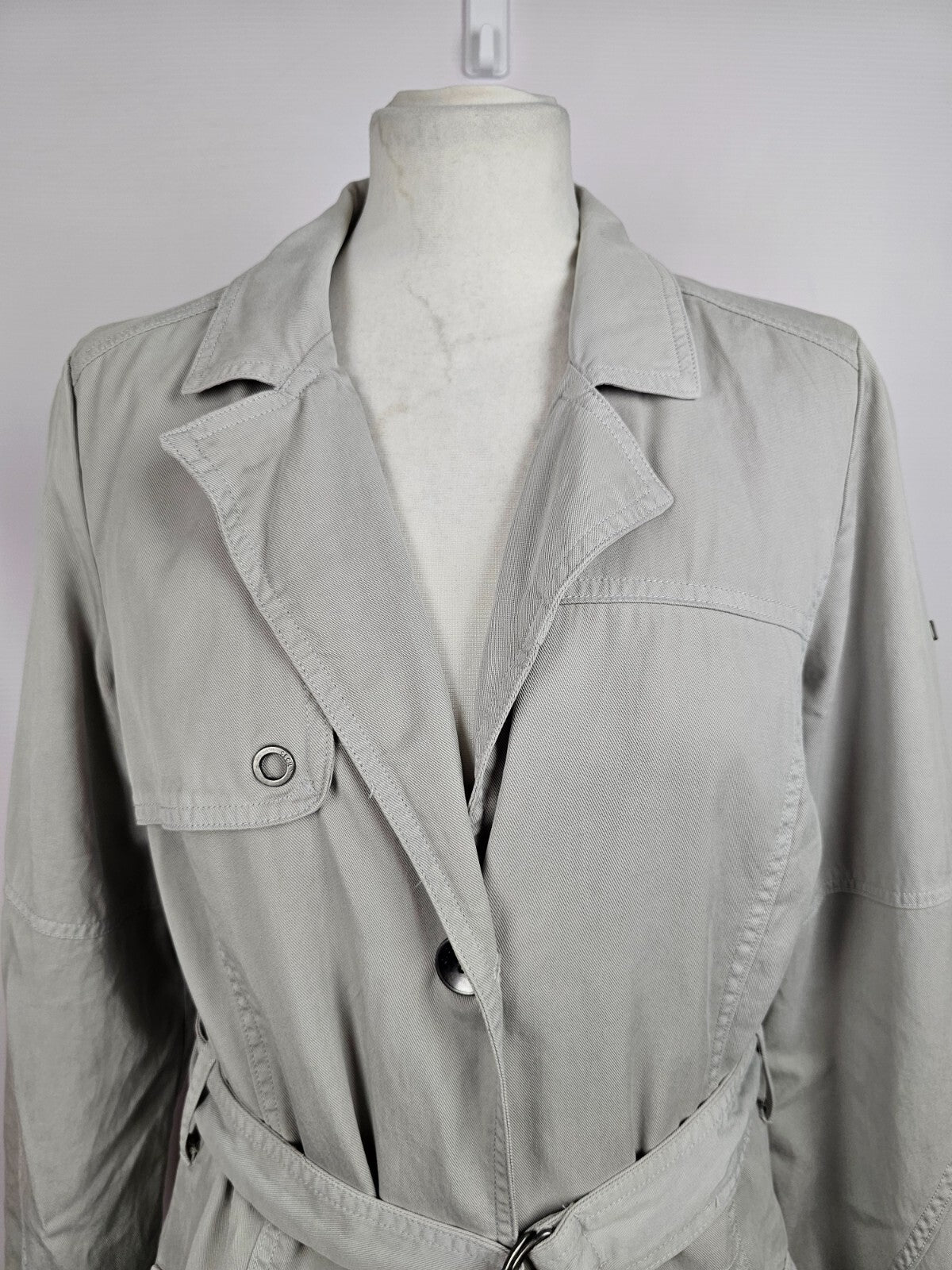 EK5659 Damen Trenchcoat von Cecil, hellgrau, Gr. S1