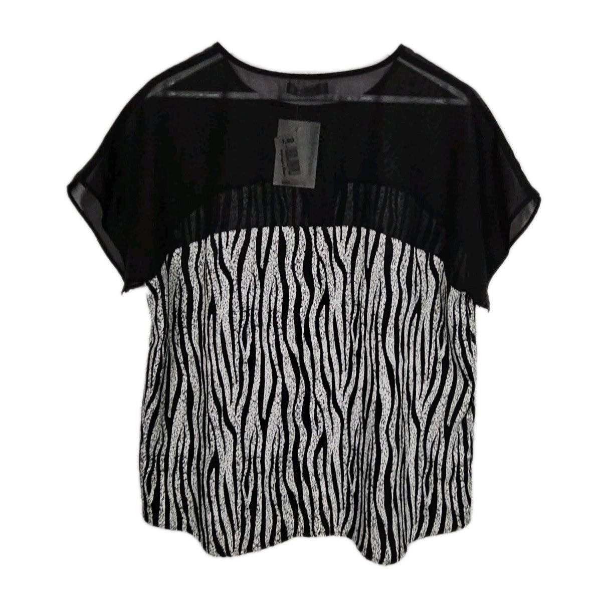 EK9529 Damen Bluse von ChaCha, Schwarz, Gr. L2