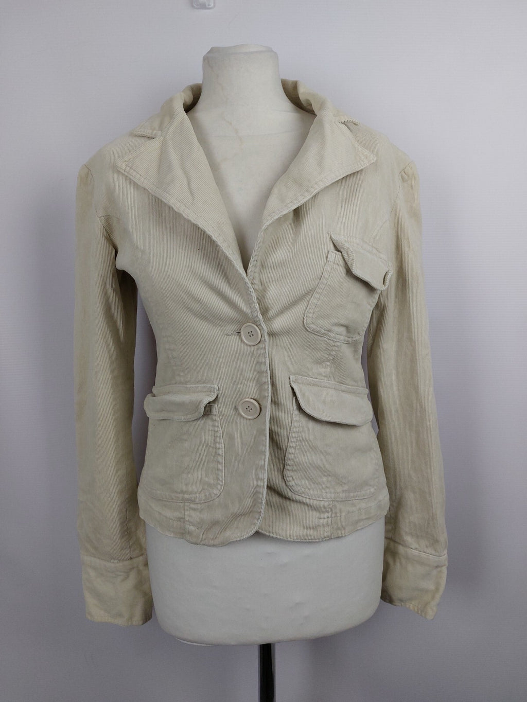EK3274 Damen Blazerjacke von Amisu, beige, Gr. 360