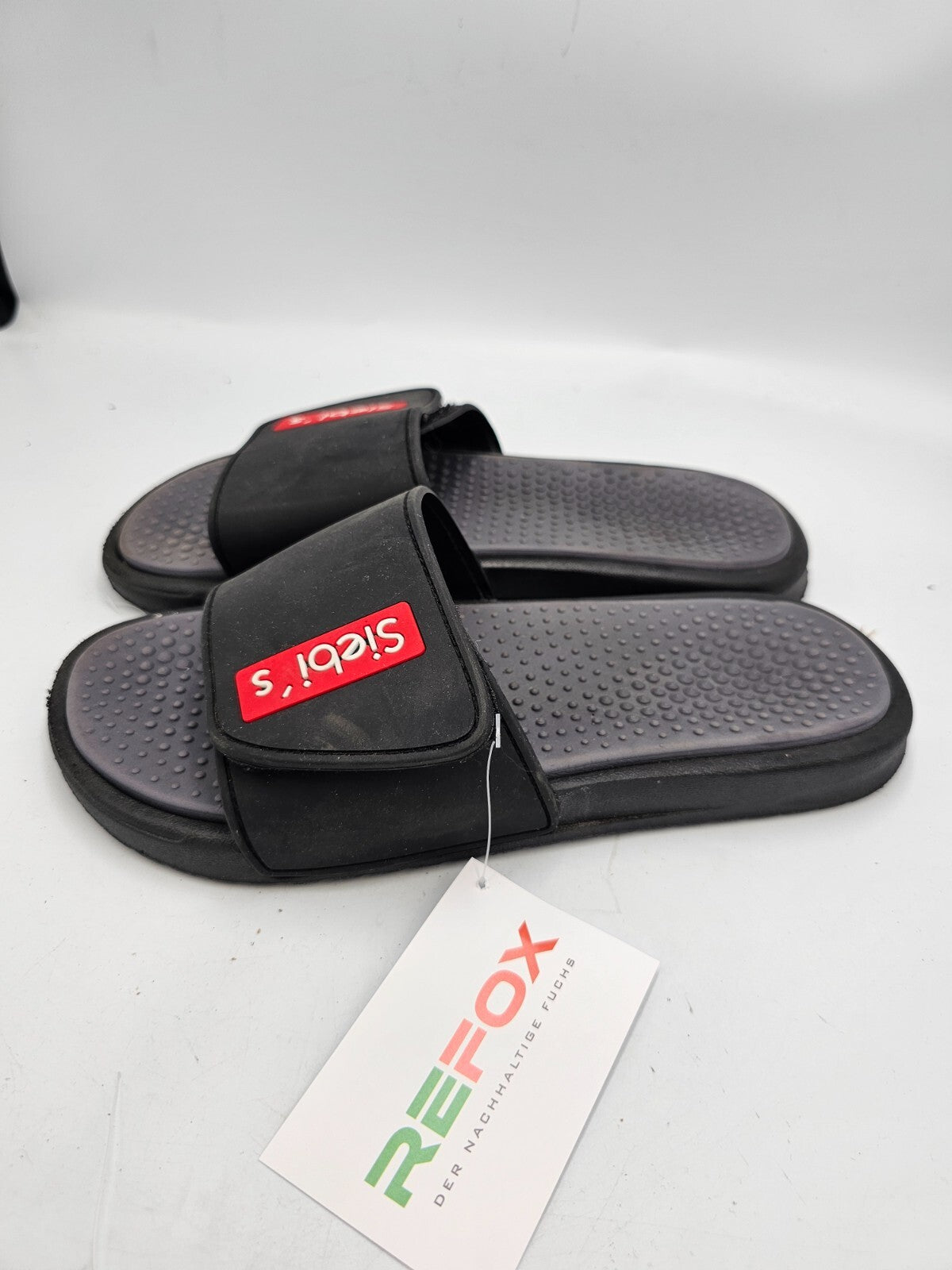 ES0445 Herren Latschen von Siebi`s, schwarz, Gr.403