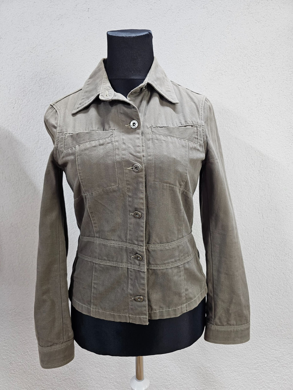 EK1480 Damen Jeansjacke von Mexx, grün, Gr.420
