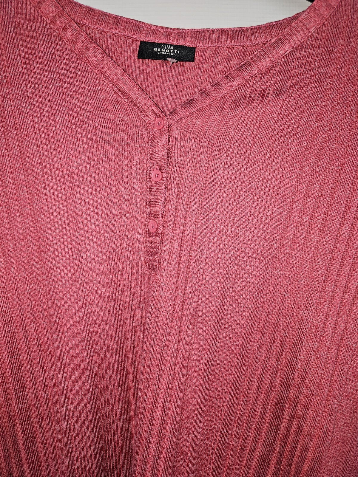 EK4896 Damen Sweatshirt von Gina Benotti, Magenta, Gr. L1