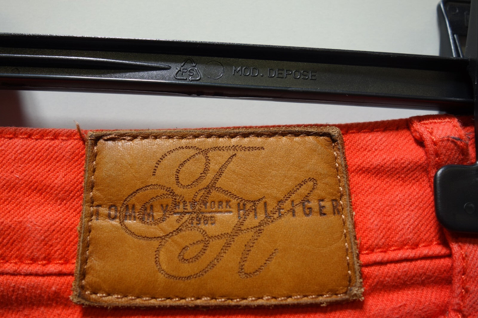 EK1664 Damen 7/8 Hose von Tommy, Hilfiger, rot, Gr. 273